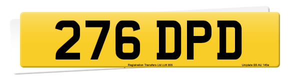 Registration number 276 DPD